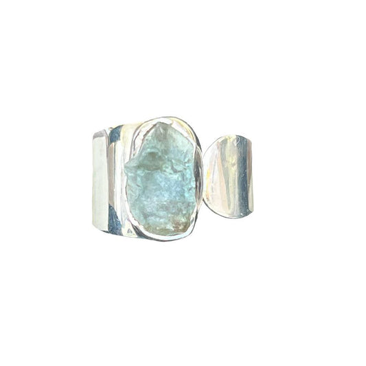 Raw Aquamarine Ring