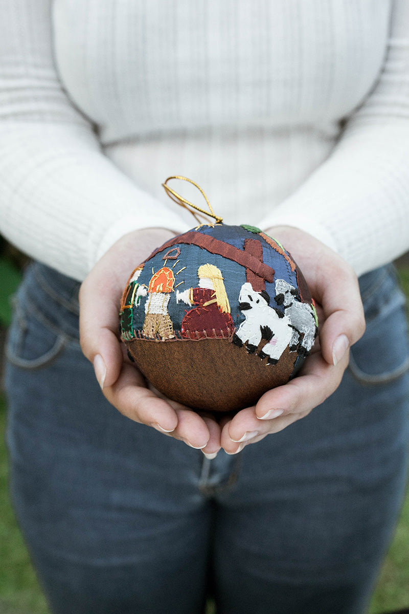 Silk Nativity Ornament