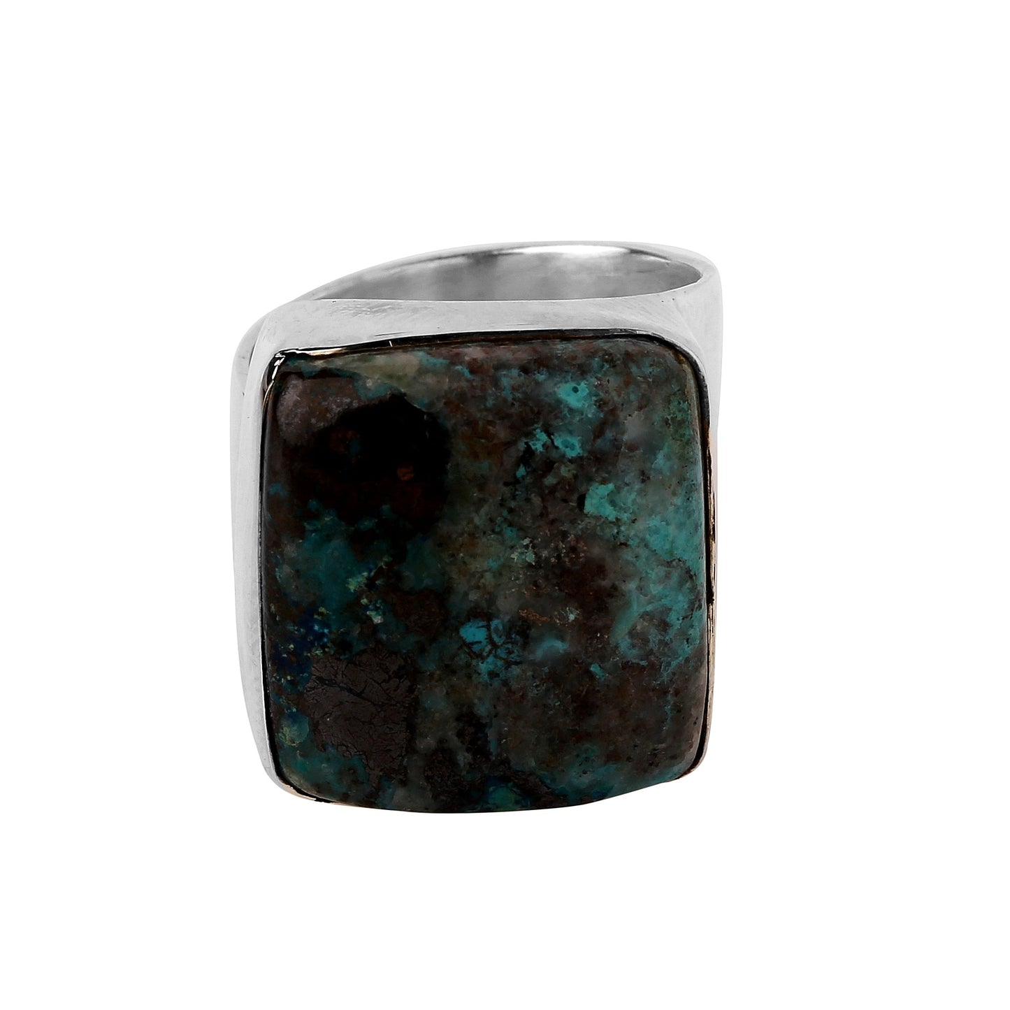 Azurite Silver Ring