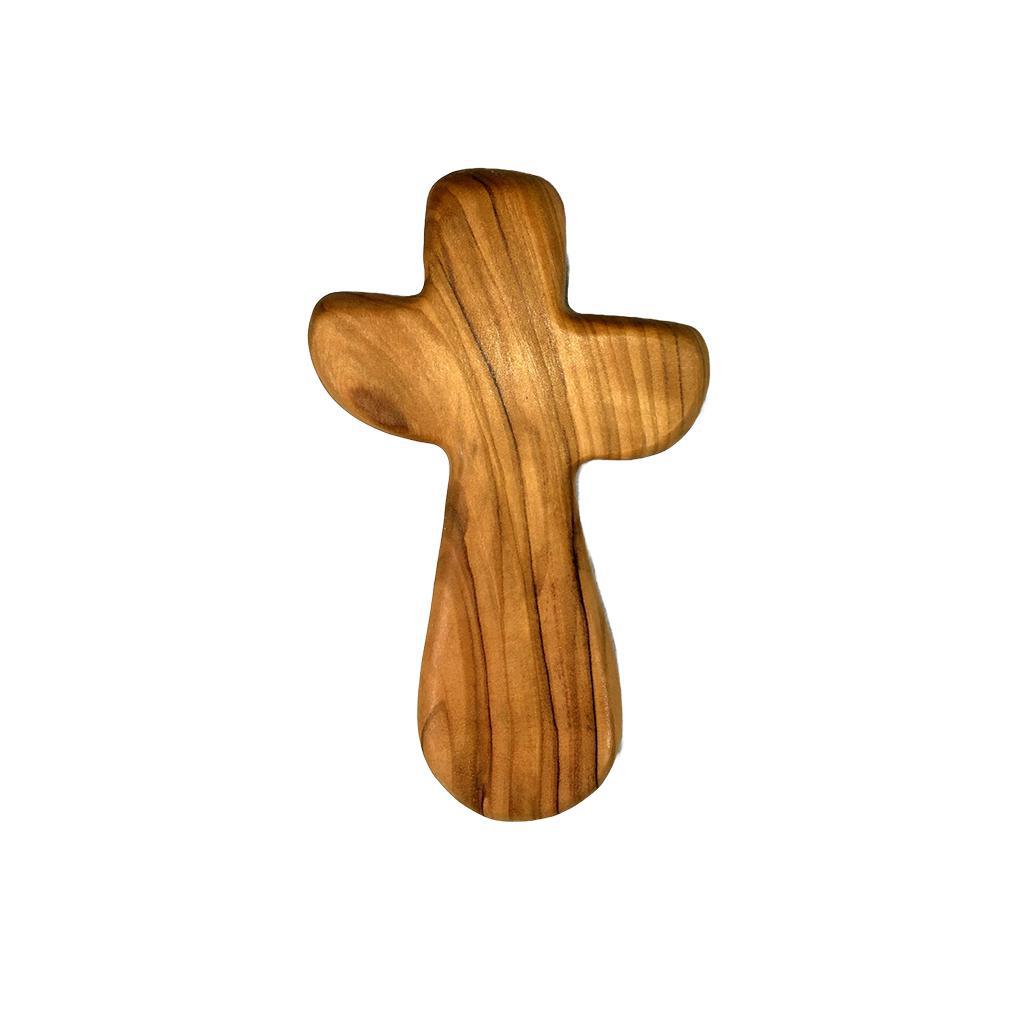 Olive Wood Holding Cross