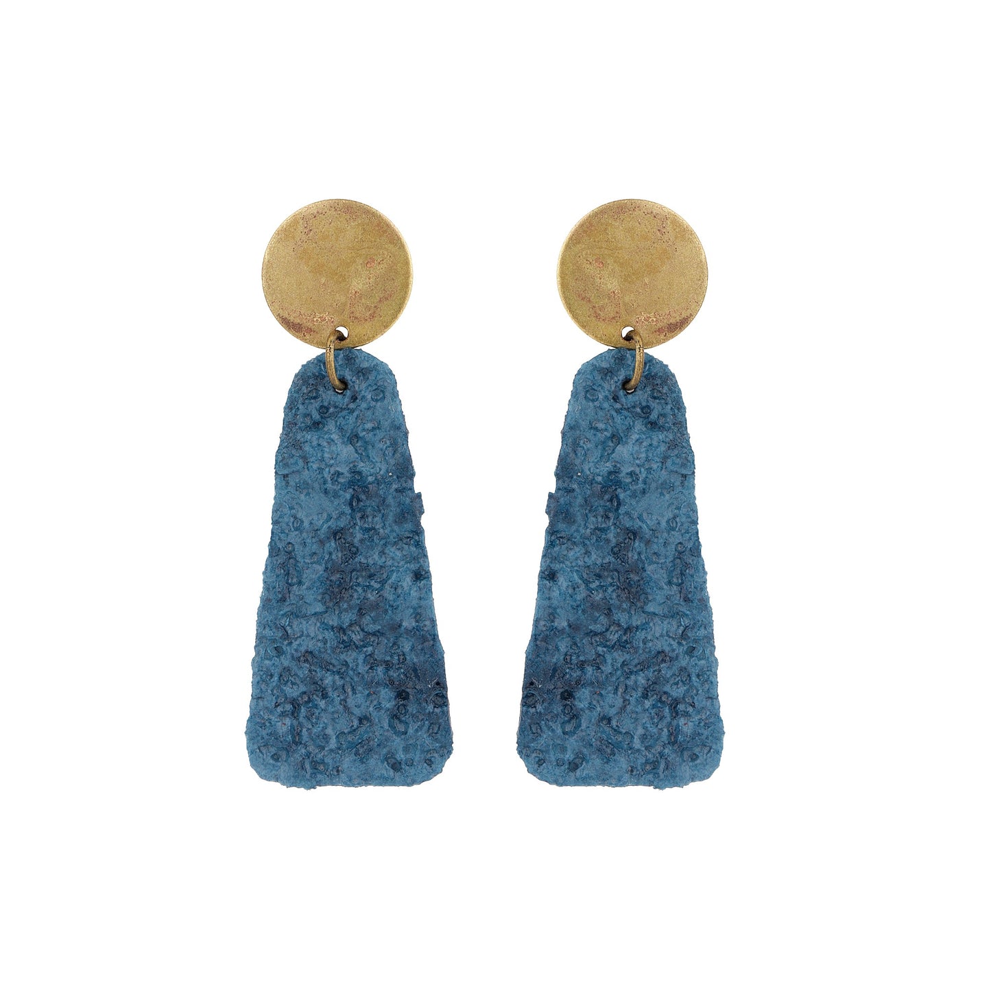 Denim Crinkle Earrings