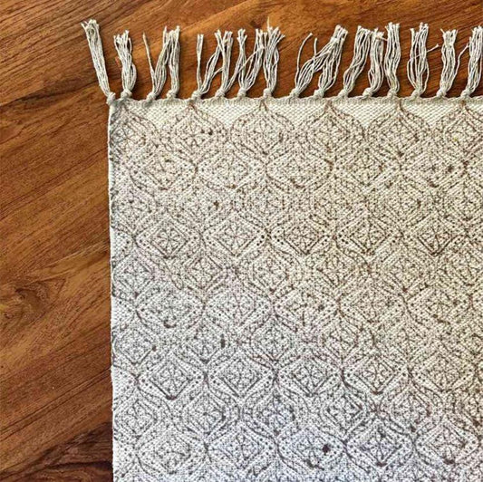 Block Print Woven Rug