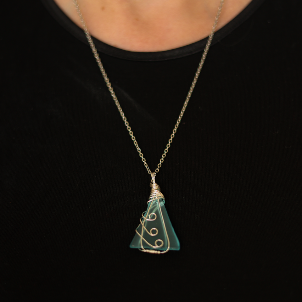 Wire Wrap Fern Necklace