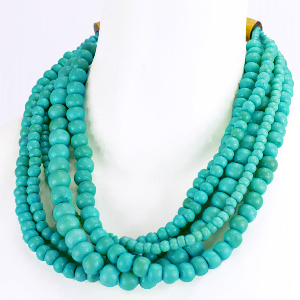 Shakti Beaded Necklace in Jade