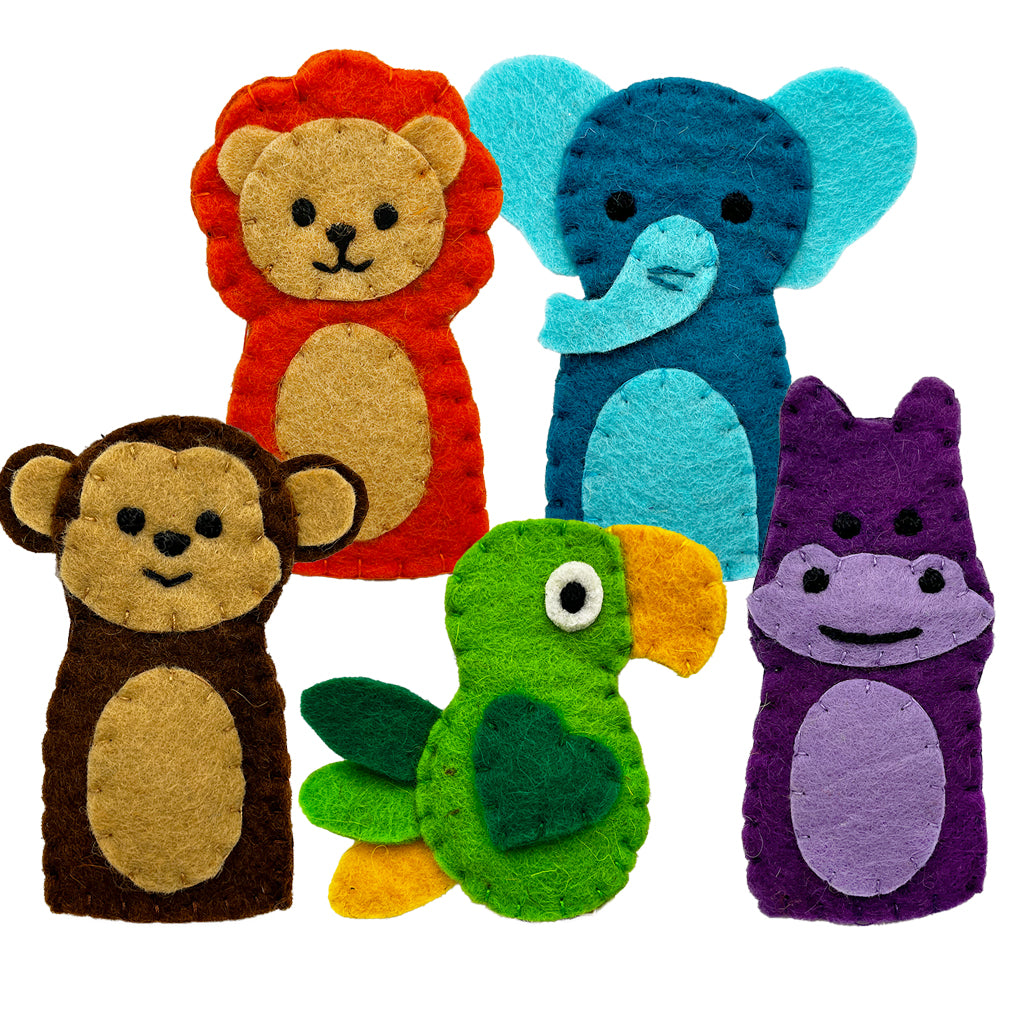 Jungle Friends Finger Puppets