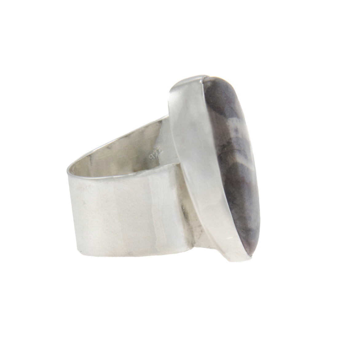 Porcelain Jasper Silver Ring