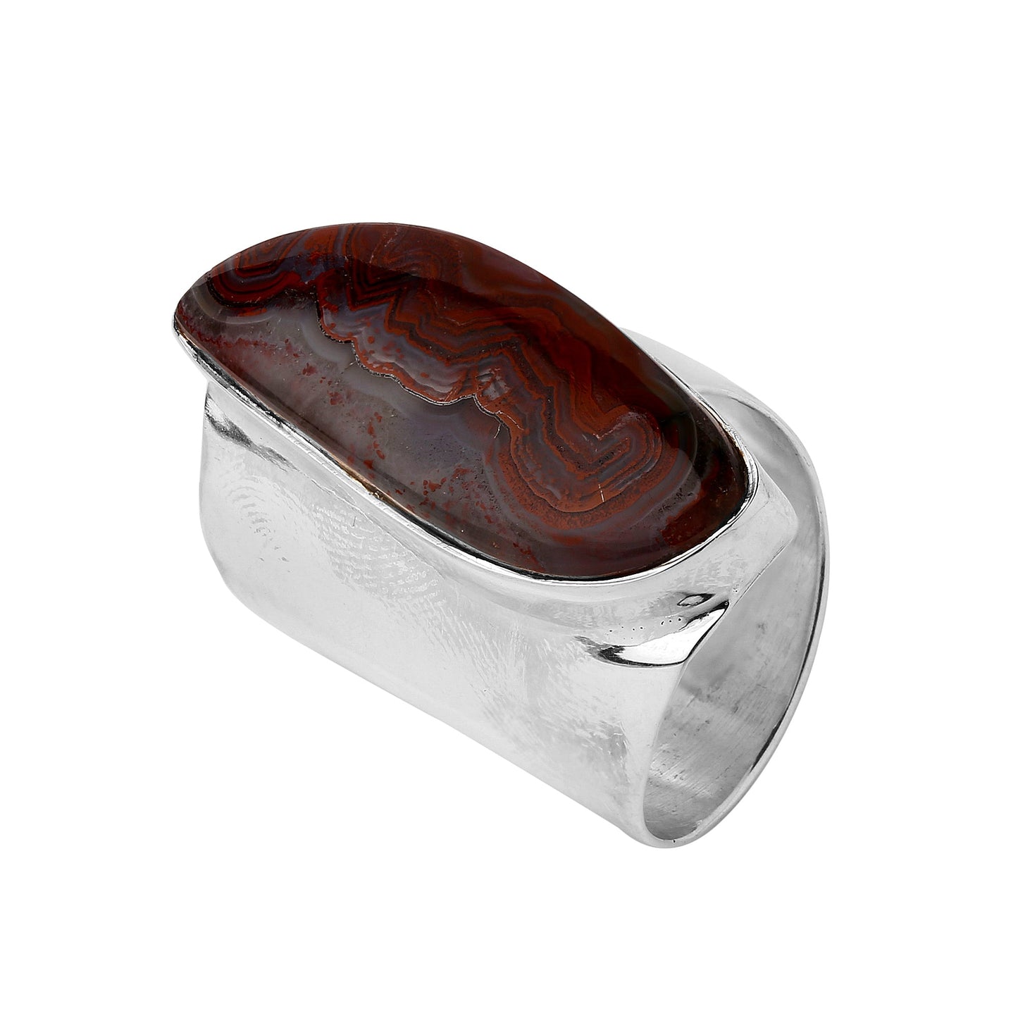 Bloodstone Silver Ring