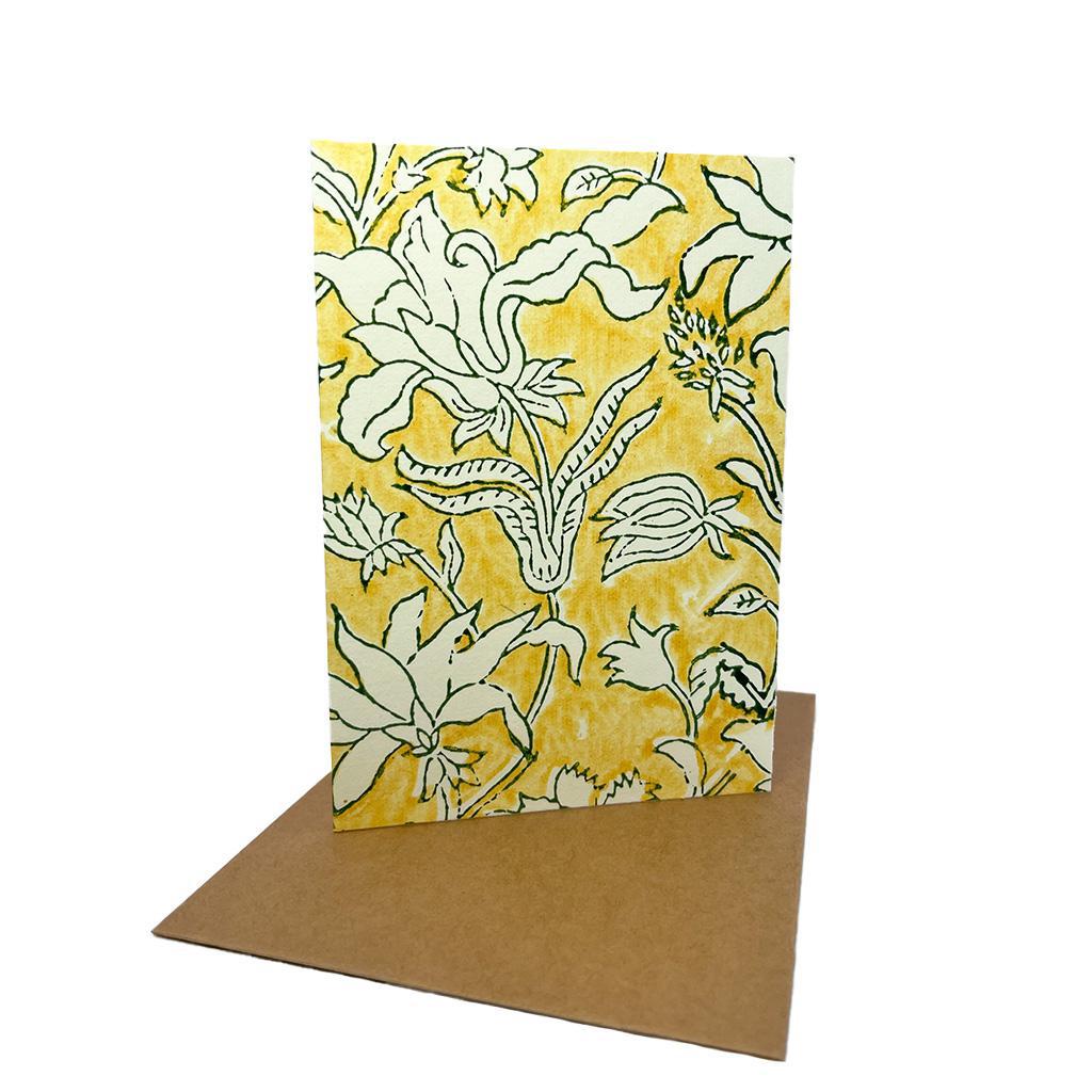 Yellow Floral Card