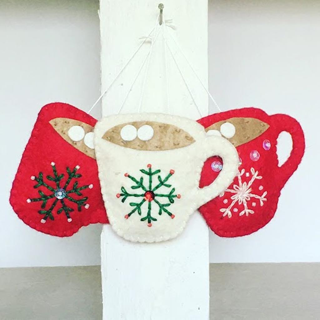 Felt Hot Cocoa Ornament