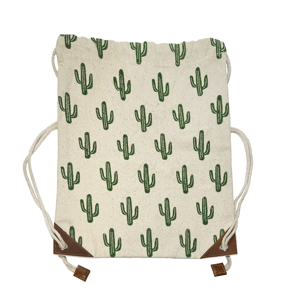 Cactus Drawstring Backpack