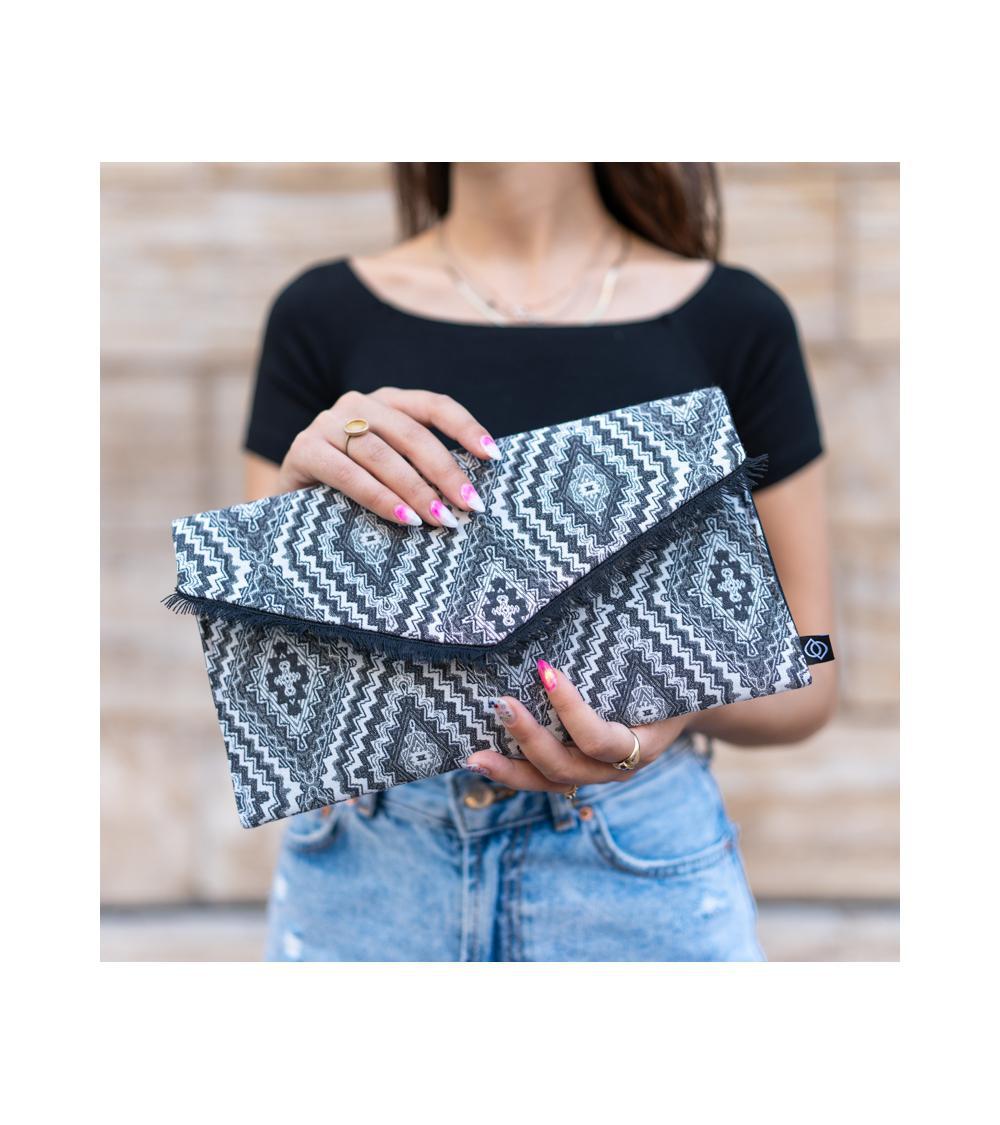 Handmade Tasseled Clutch