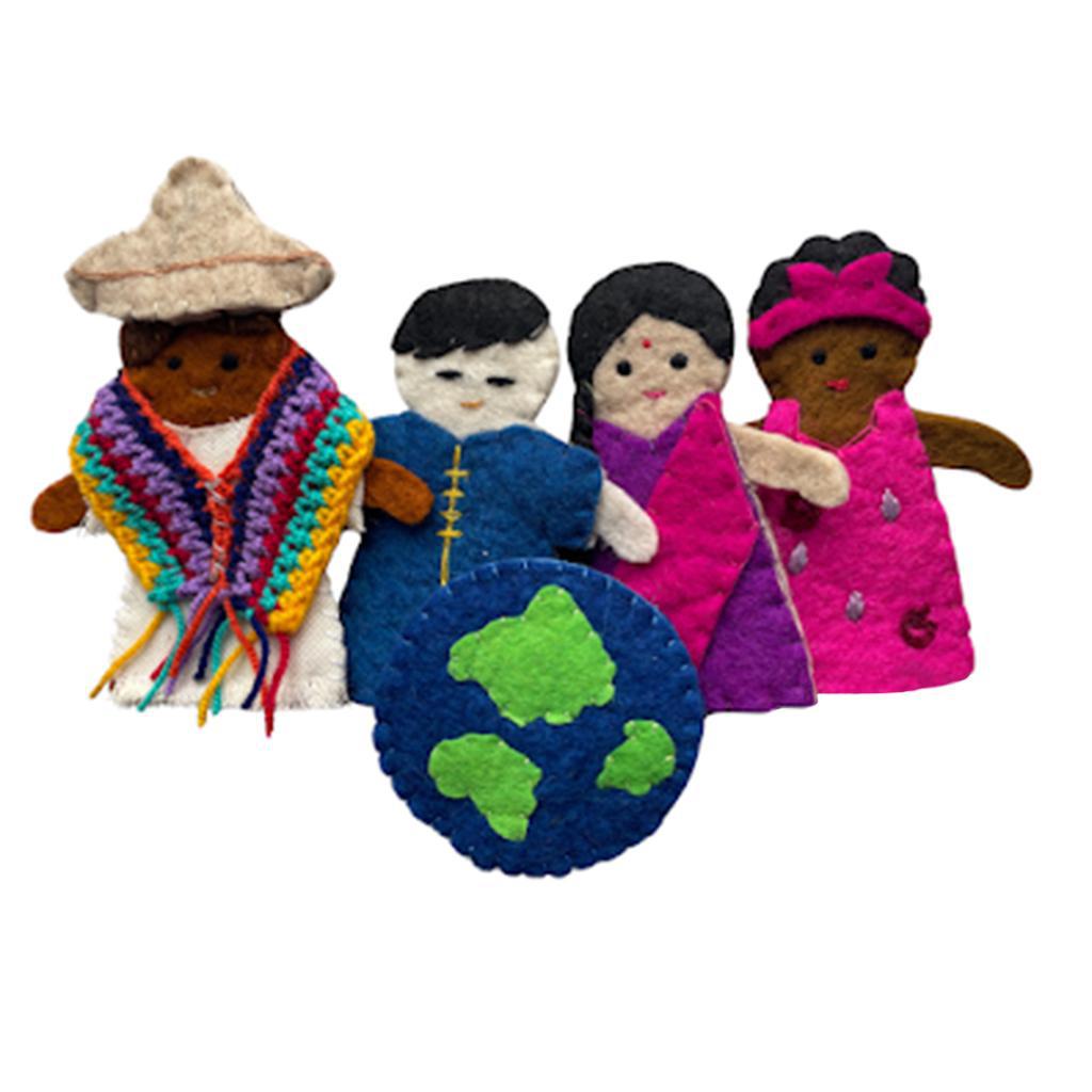 Children Around the World Finger Puppet Set