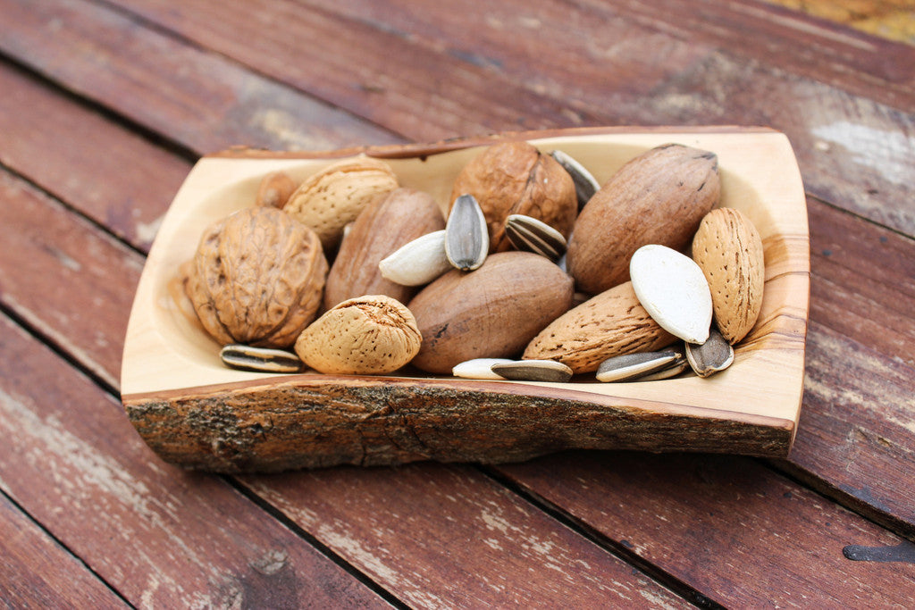 Natural Bark Rectangular Bowl