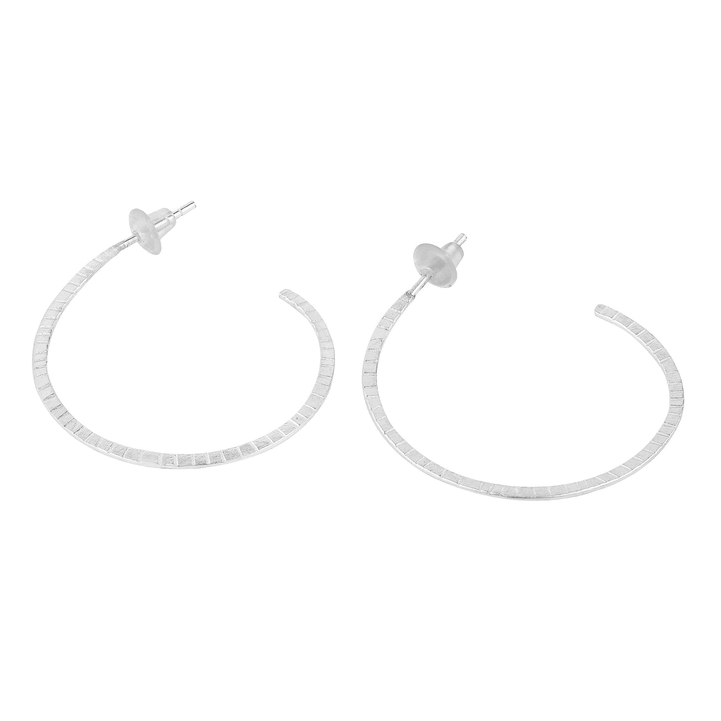 Sterling Silver Round Hoops