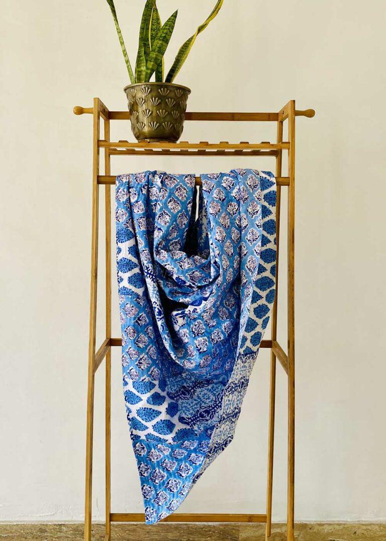 Patchwork Block Print Throw