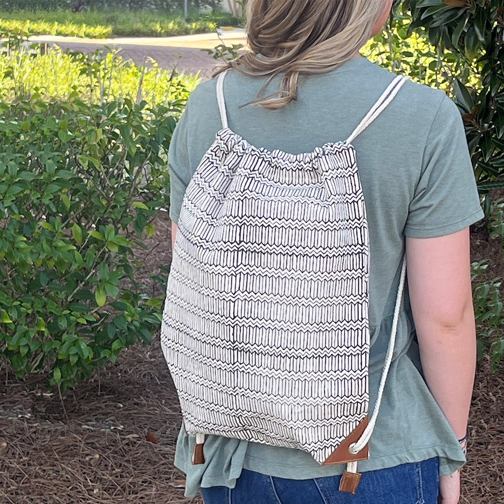 Arrow Drawstring Backpack