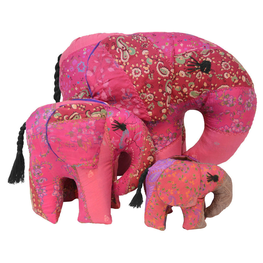 Large Patchwork Elephant - Various Colors