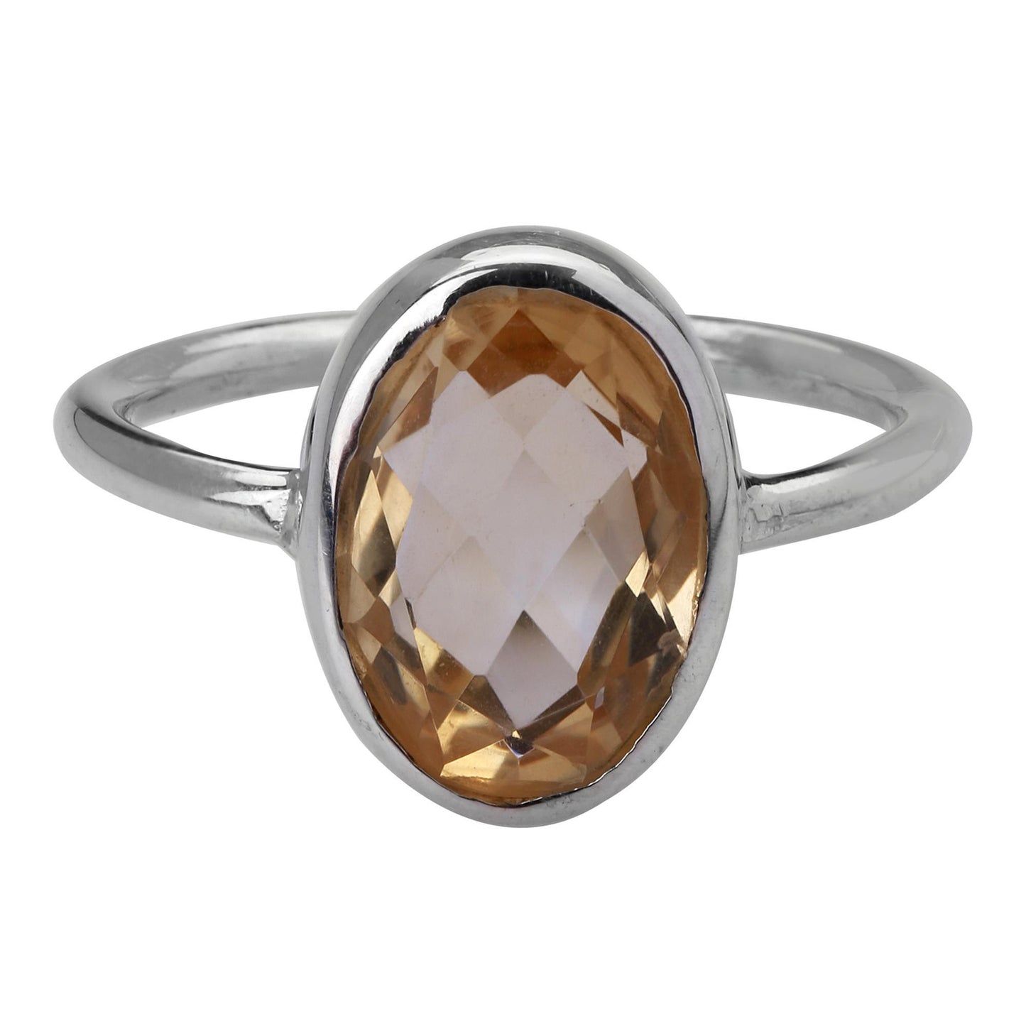 Citrine Sterling Silver Ring