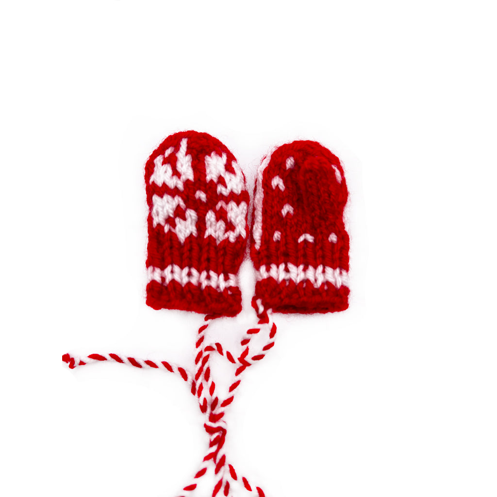 Red Mini Mittens Ornament