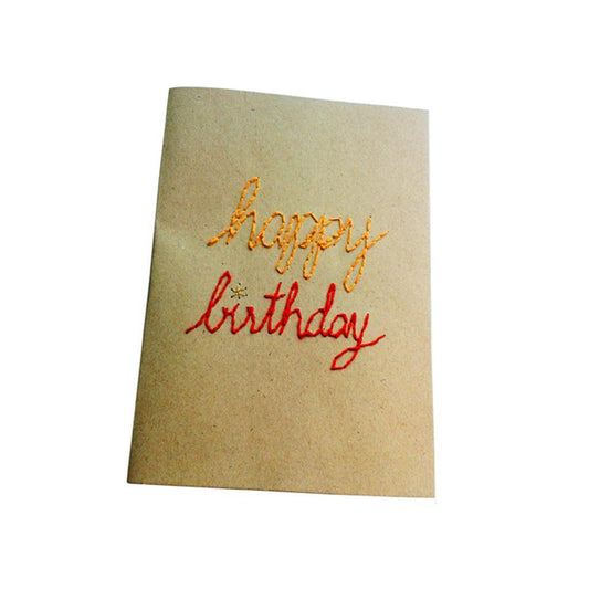 Red Happy Birthday Card