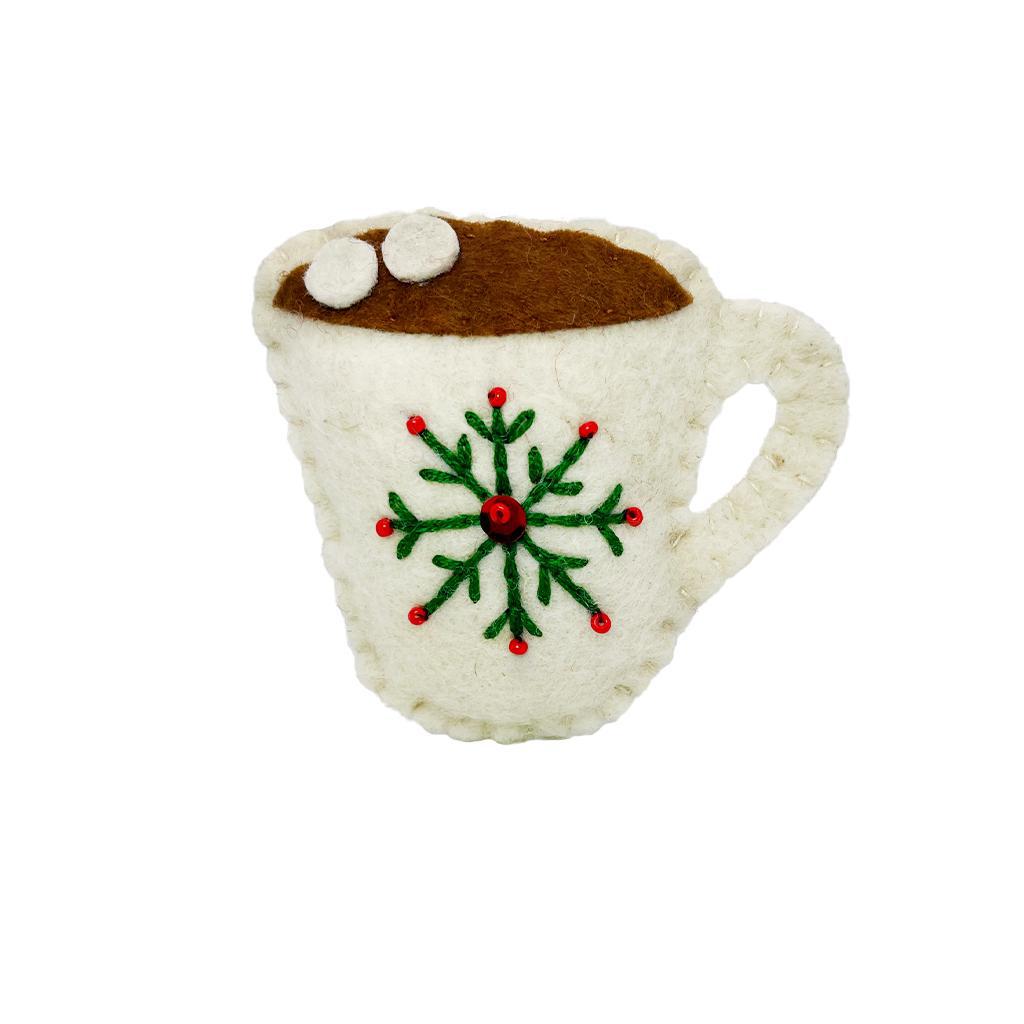 Felt Hot Cocoa Ornament