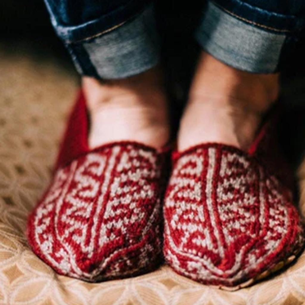 Hand-knit Adult Slipper