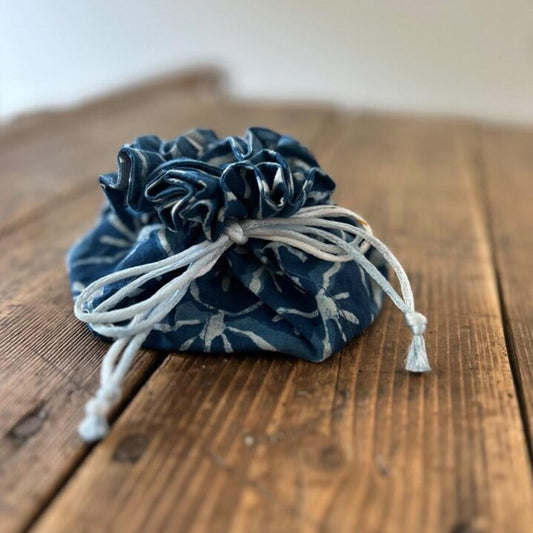 Block Print Jewelry Pouch
