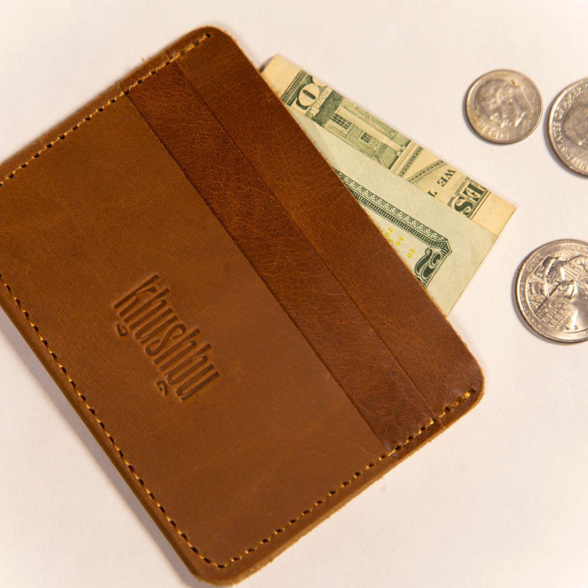 Horizontal Leather Slim Wallet