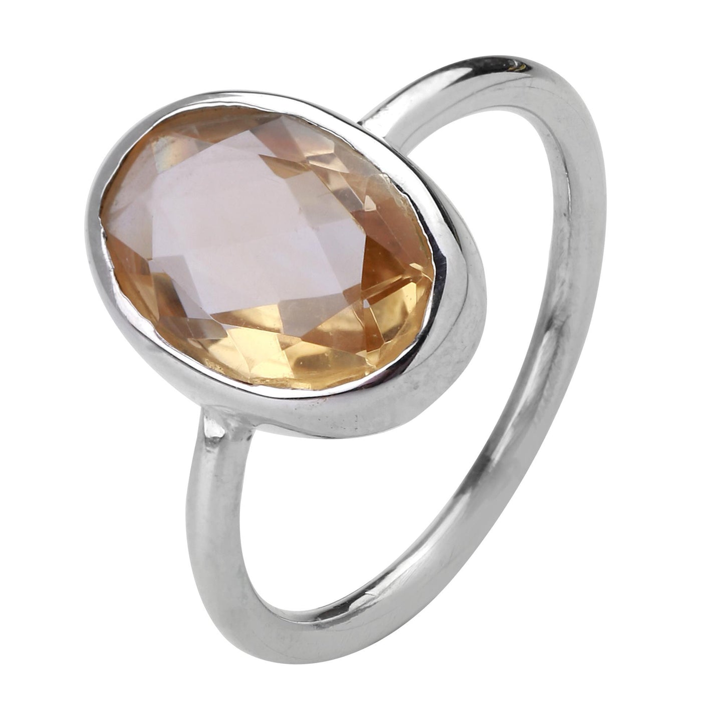 Citrine Sterling Silver Ring