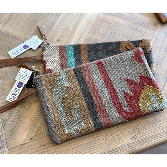 Dhurrie Woven Clutch