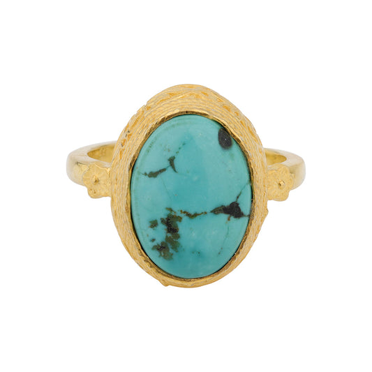 Gold Turquoise Ring