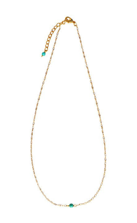 Tiny Turquoise Necklace