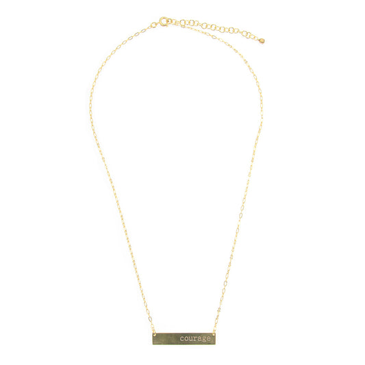 Courage Brass Necklace