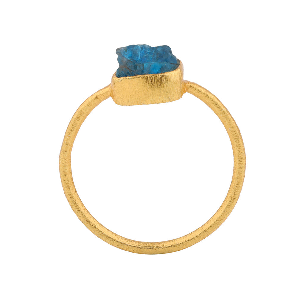 Gold Apatite Ring