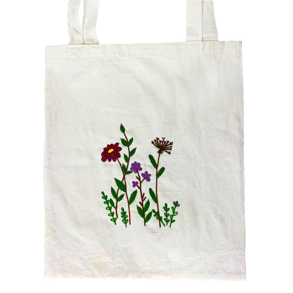 Embroidered Cotton Shopping Bag