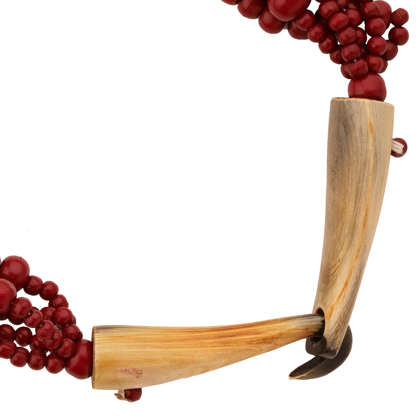 Shakti Beaded Necklace in Cranberry