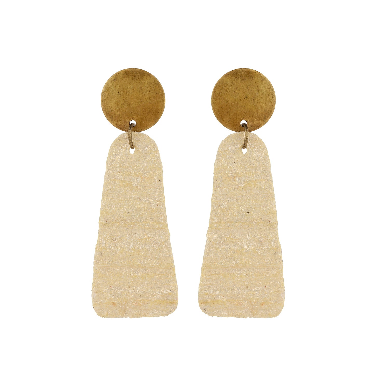 Champagne Crinkle Earrings