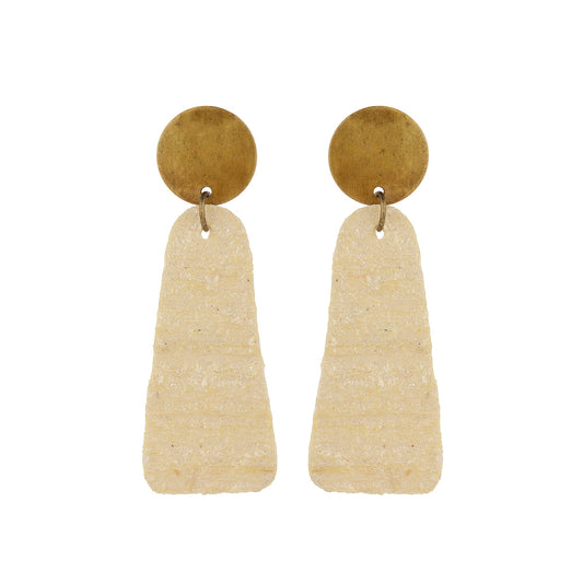 Champagne Crinkle Earrings