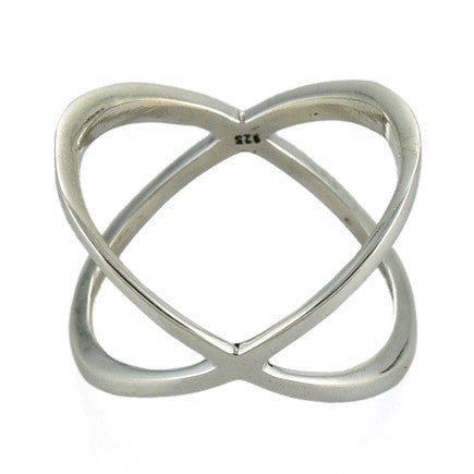 Crisscross Ring - Sterling Silver