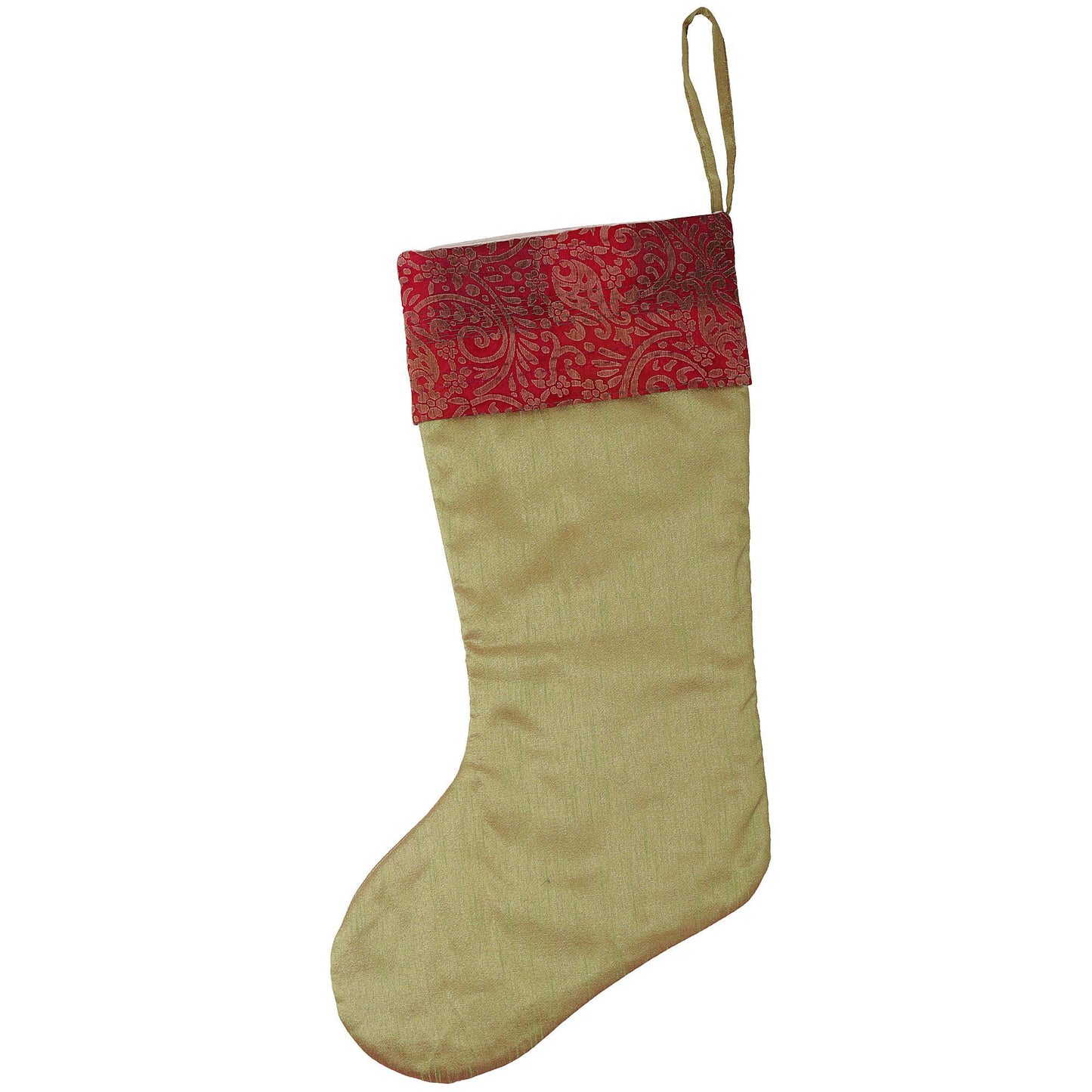 Kantha Cuff Christmas Stocking