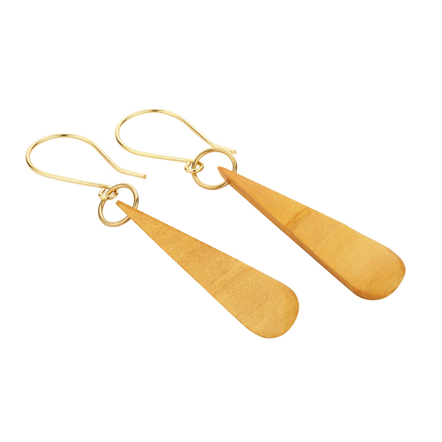 Haldu Wood & Brass Earrings