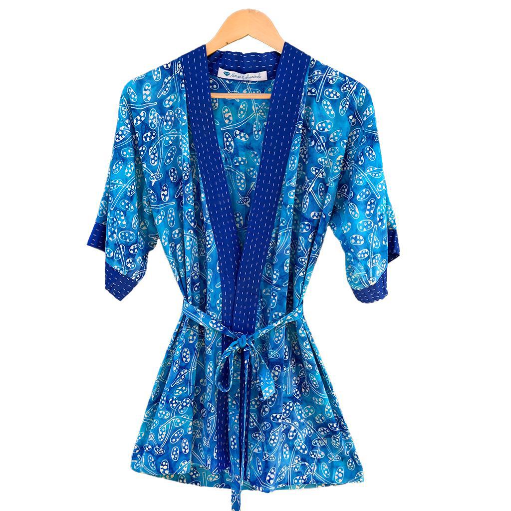 Youth Kantha Stitch Kimono Robe