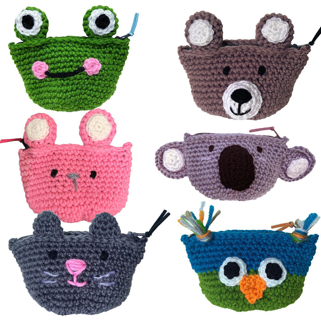 Crochet Bear Coin Purse