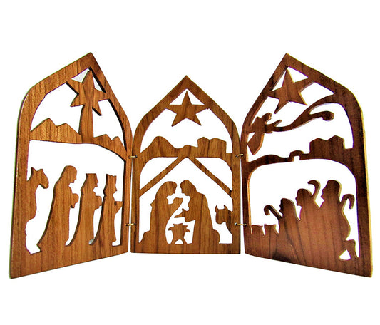 Wooden Folding Nativity