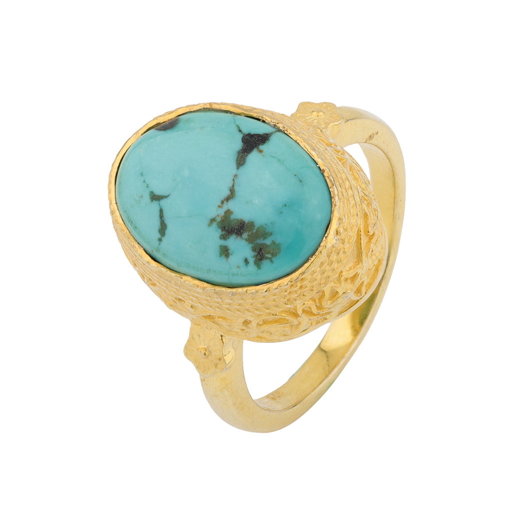 Gold Turquoise Ring