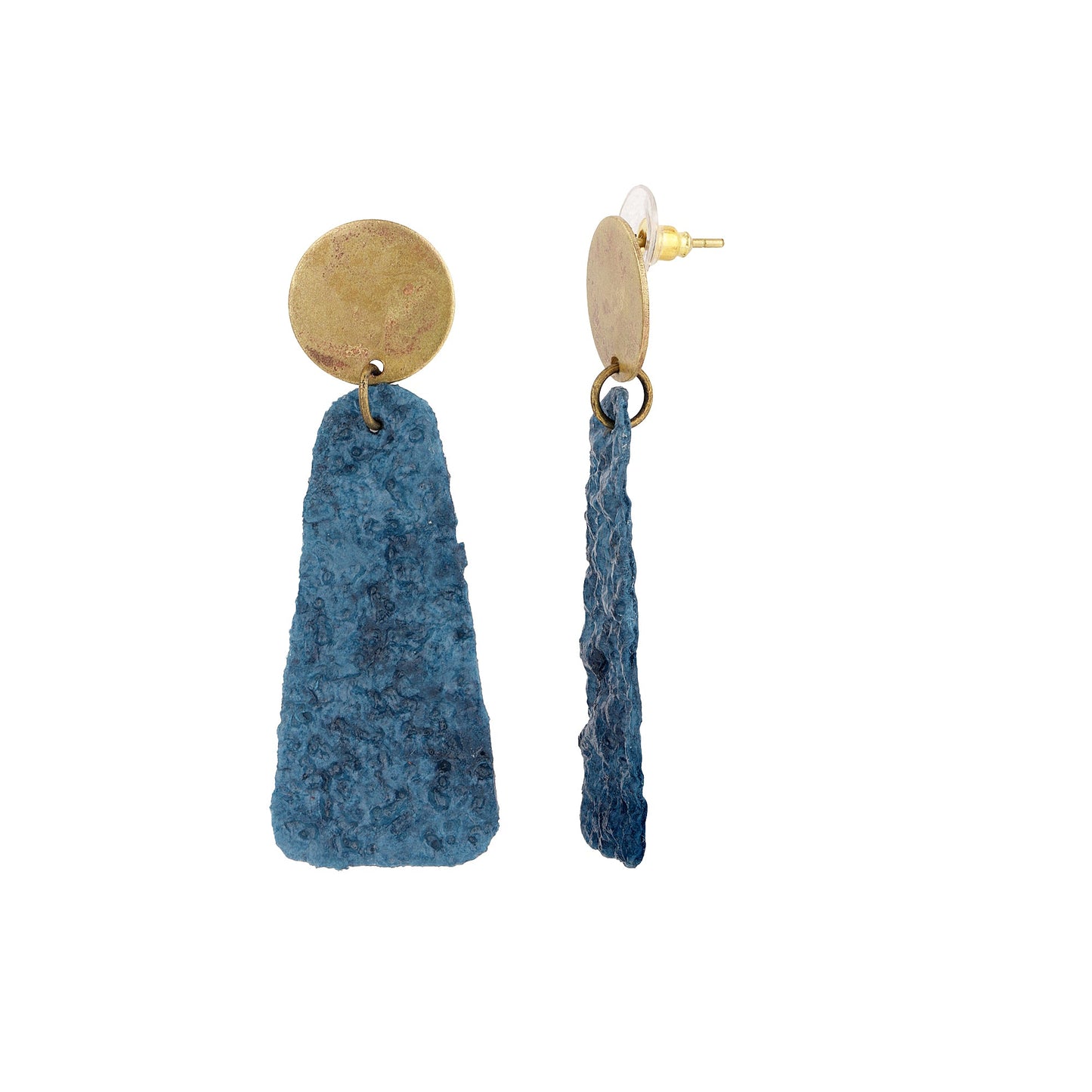 Denim Crinkle Earrings