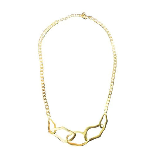 Organic Link Gold Necklace