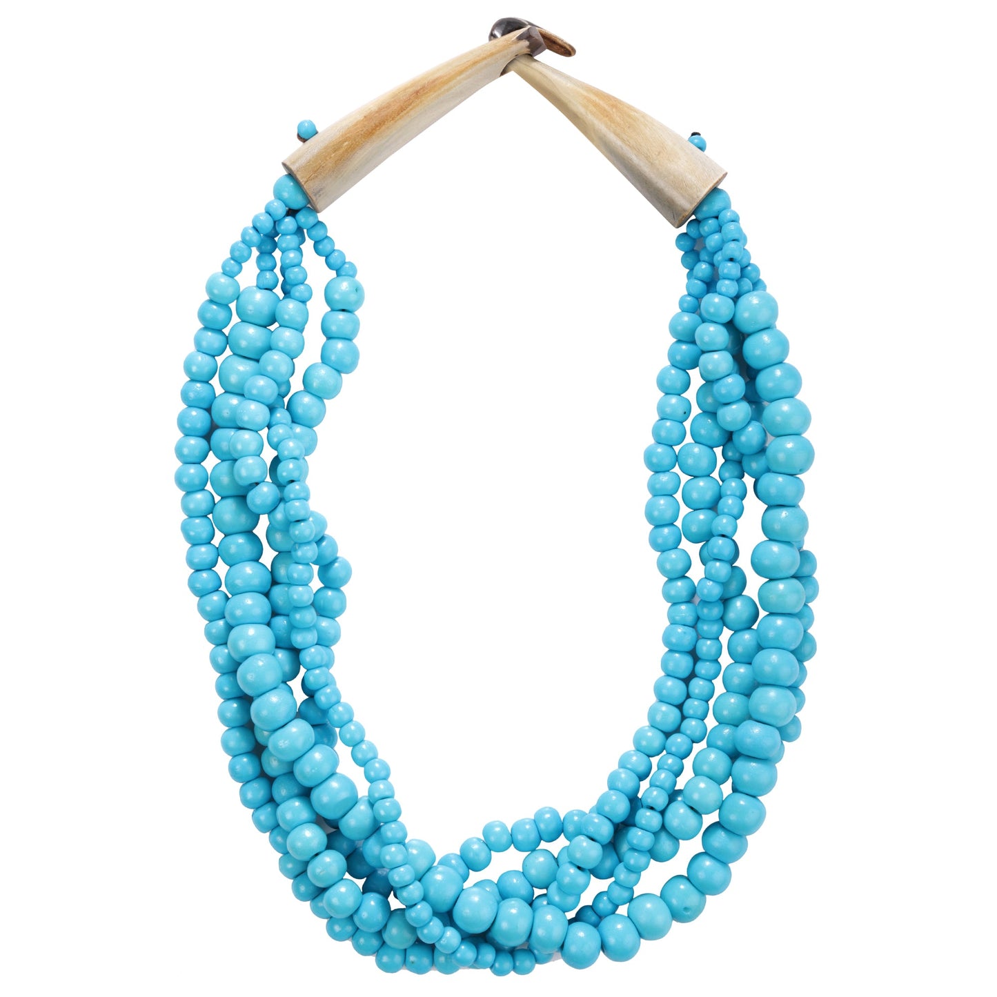 Shakti Beaded Necklace in Blue