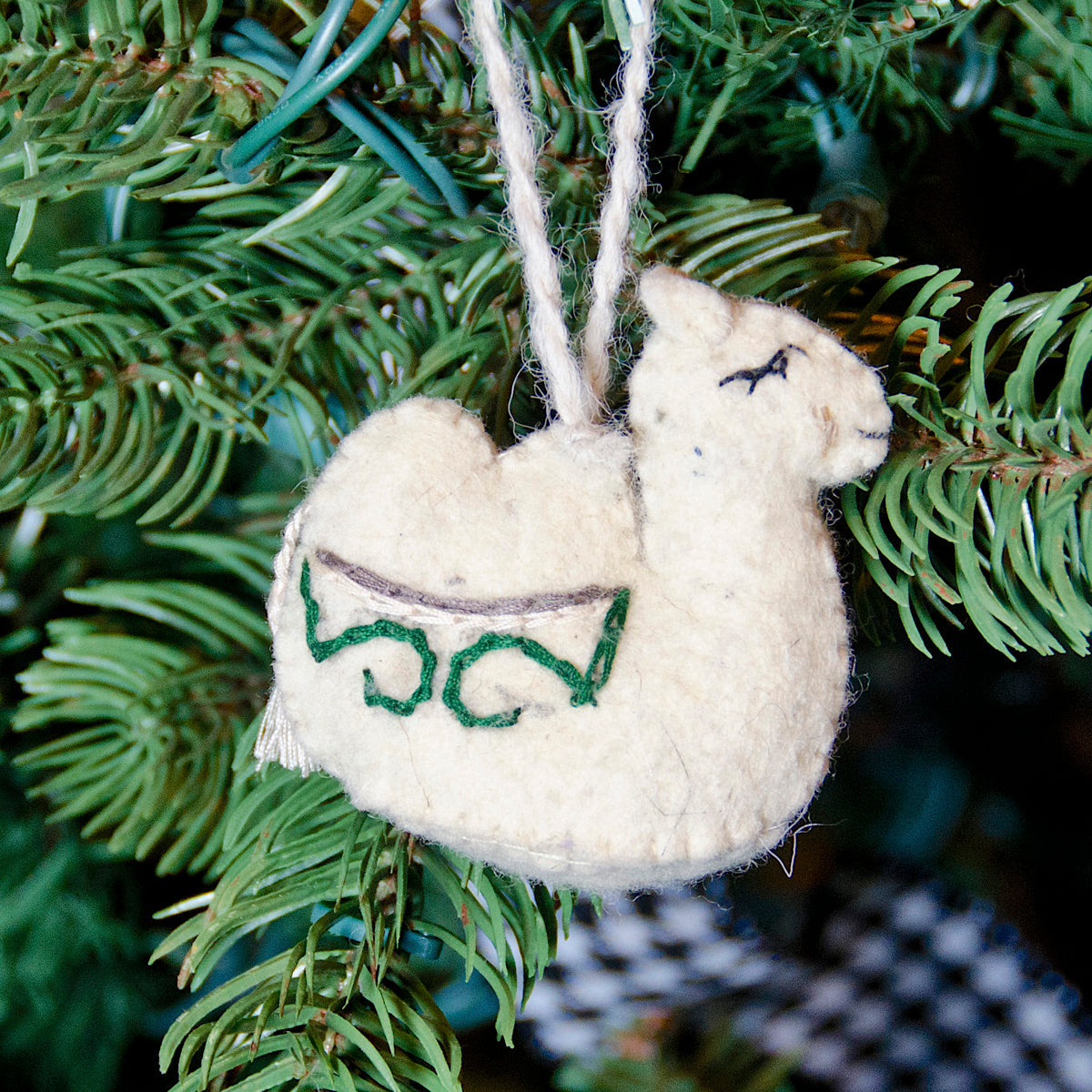 Camel Felt Ornament