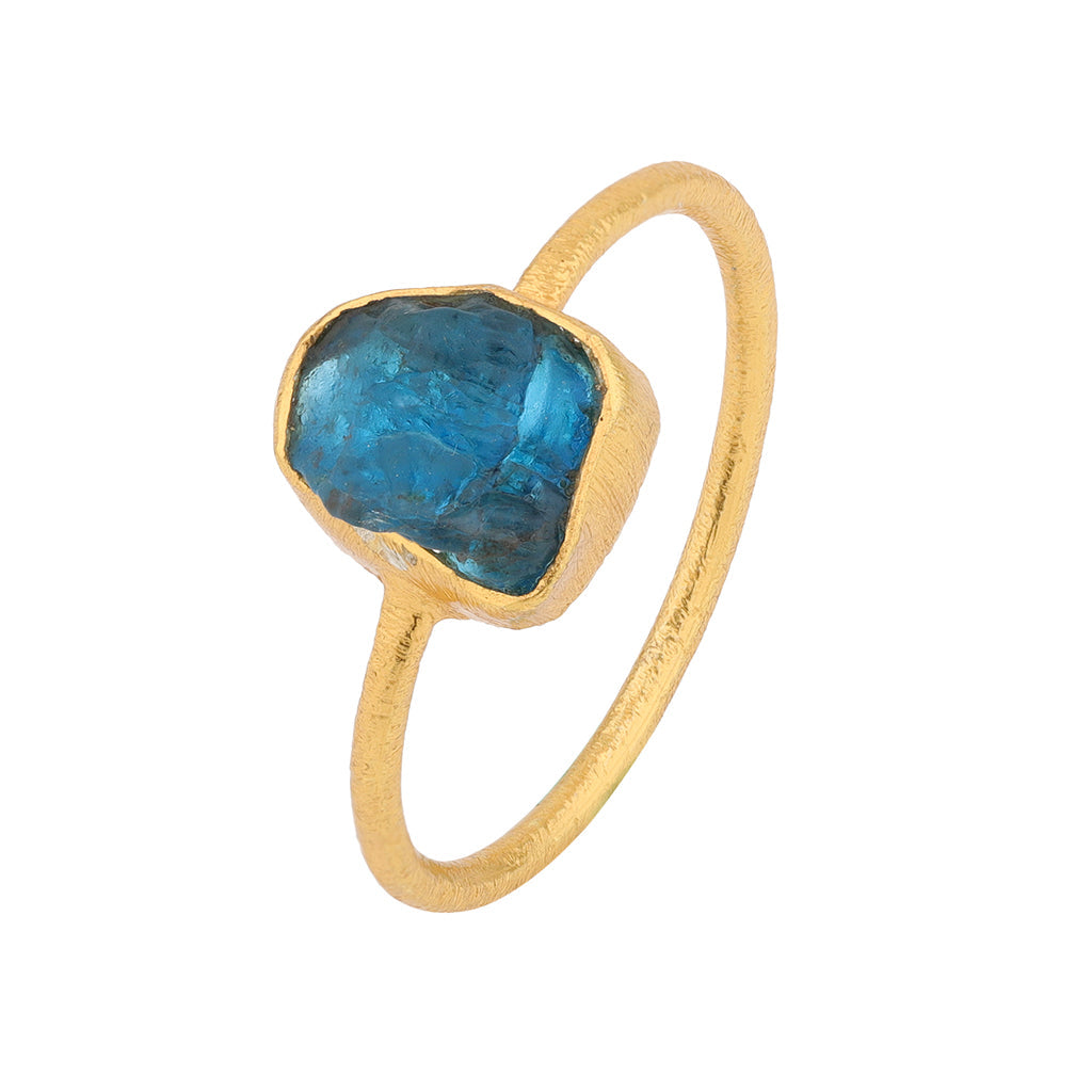 Gold Apatite Ring